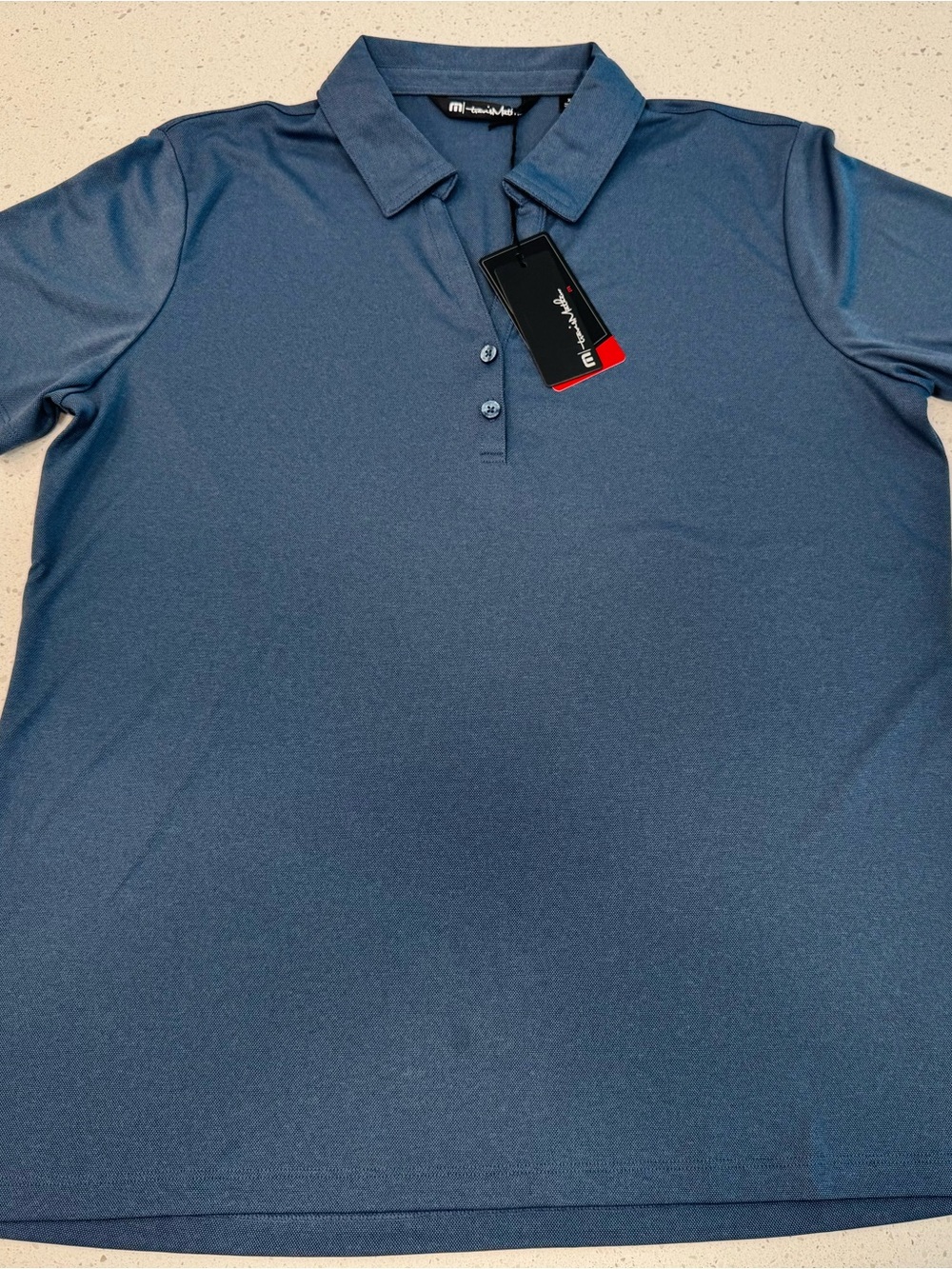 Women’s Blue Travis Mathew Lightweight, Breathable Polo XL